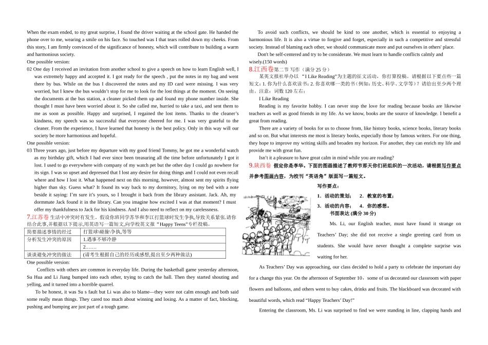 2012年全国各省高考英语作文汇总_第2页