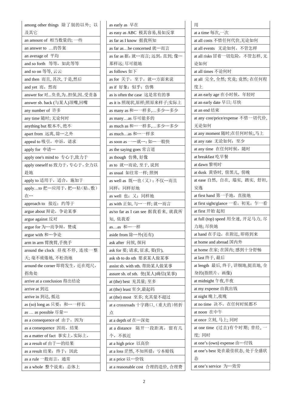 高考必备短语_第2页