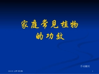 常见的室内盆栽植物的功效