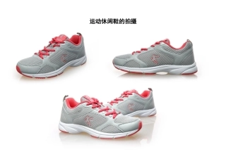 运动休闲鞋的拍摄