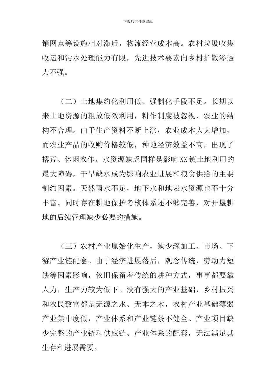 2024年推进乡村振兴战略调研报告_第3页