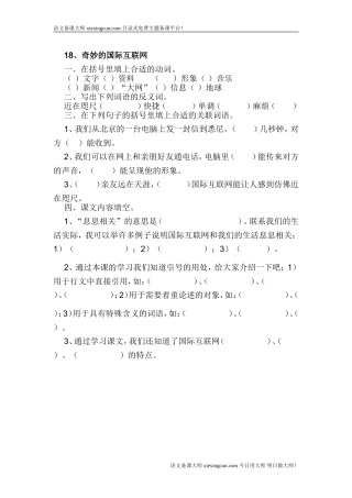 奇妙的国际互联网