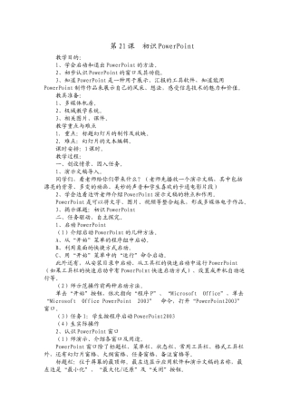 初识PowerPoint