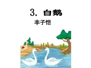 语文版七年级下白鹅课件