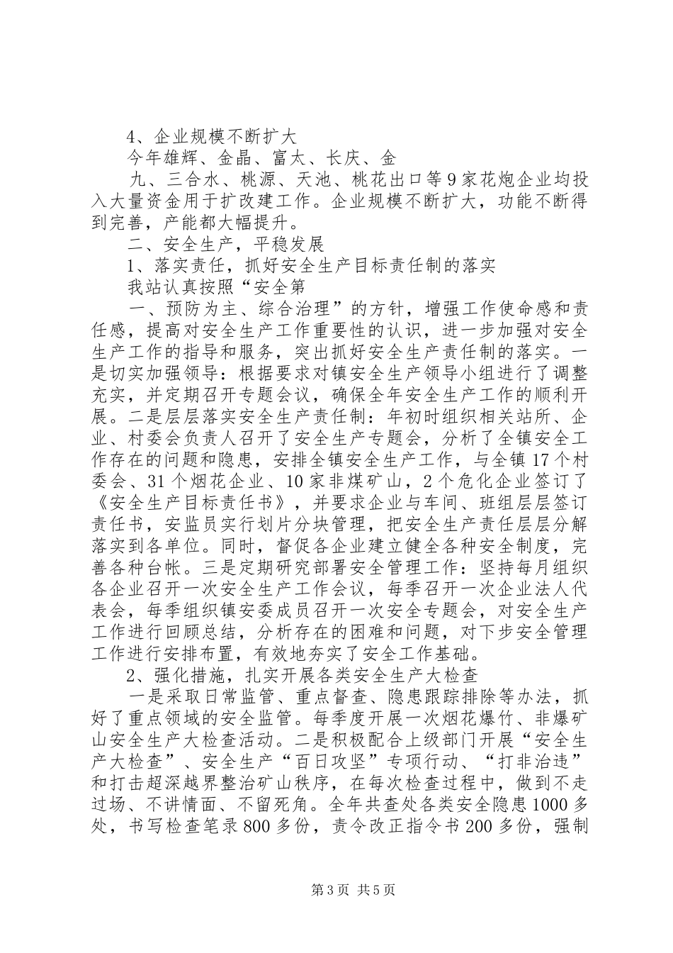 乡镇经发办年度经济工作总结 _第3页
