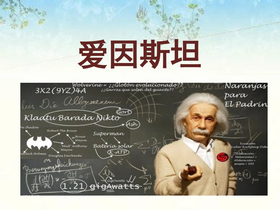《爱因斯坦》课件_第1页