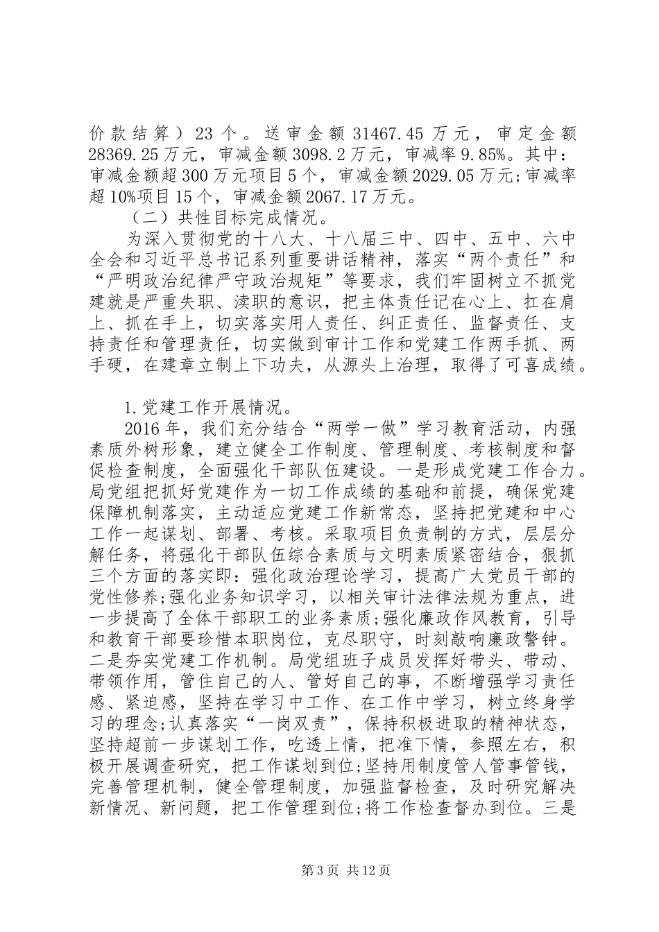 县审计局XX年度审计工作总结 _第3页