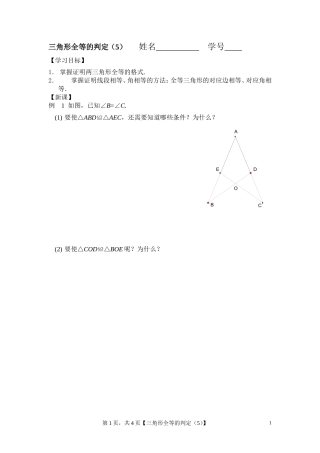 全等三角形的判定(5)