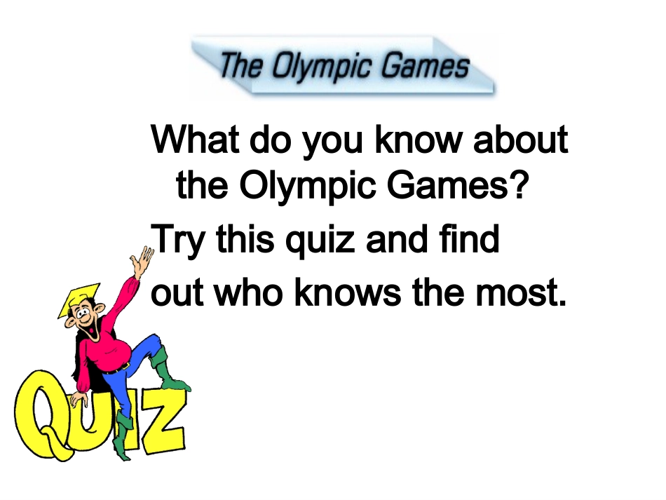 2015高考英语(人教版)一轮精美课件：必修2Unit2TheOlympicGames_第3页