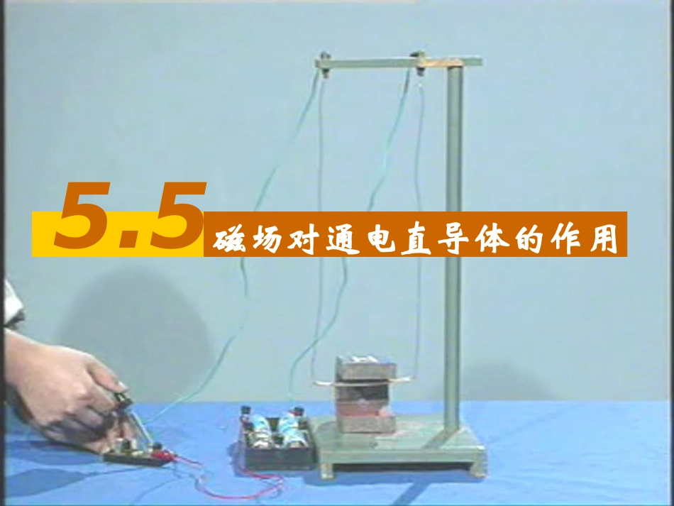 磁场对通电直导体的作用(课件)_第1页