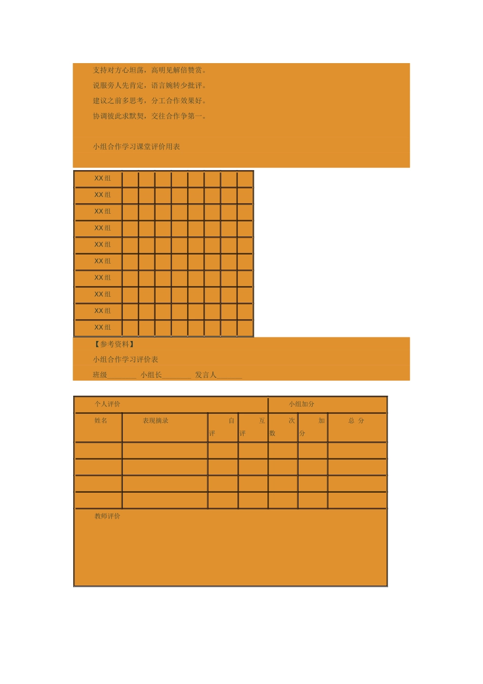 小组合作学习的规则和评价办法_第2页