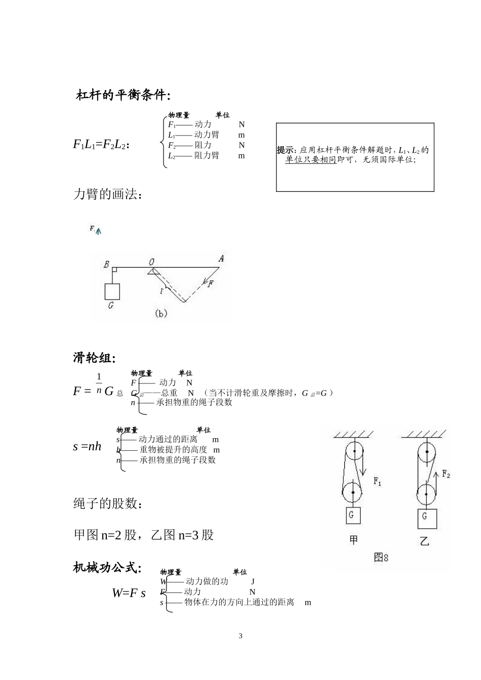 中考物理公式_第3页