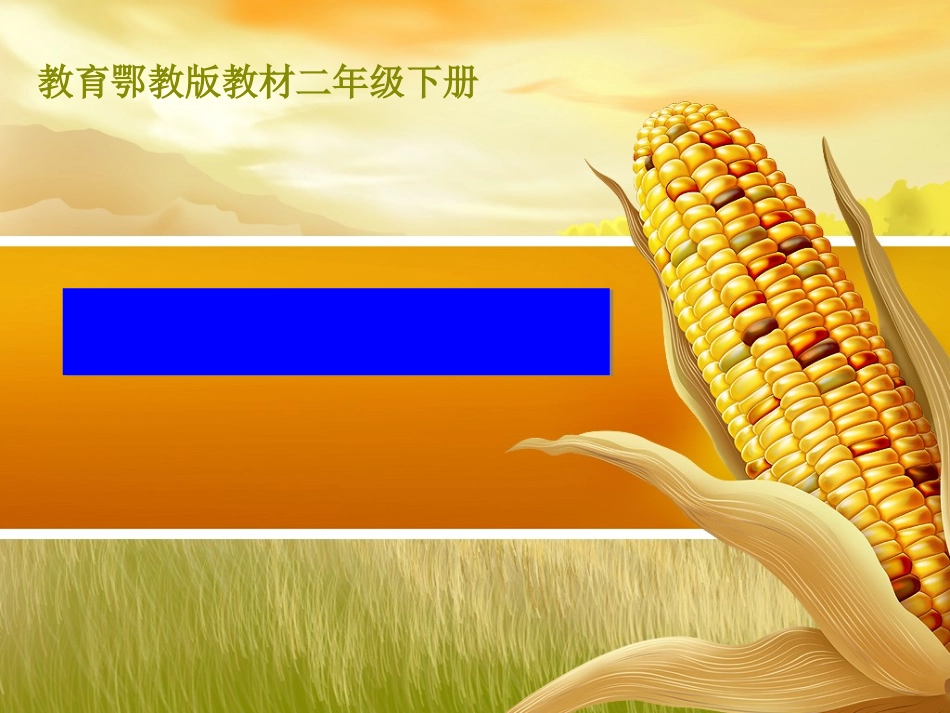 六小二年级语文（鄂教版）四册最后的玉米_第1页