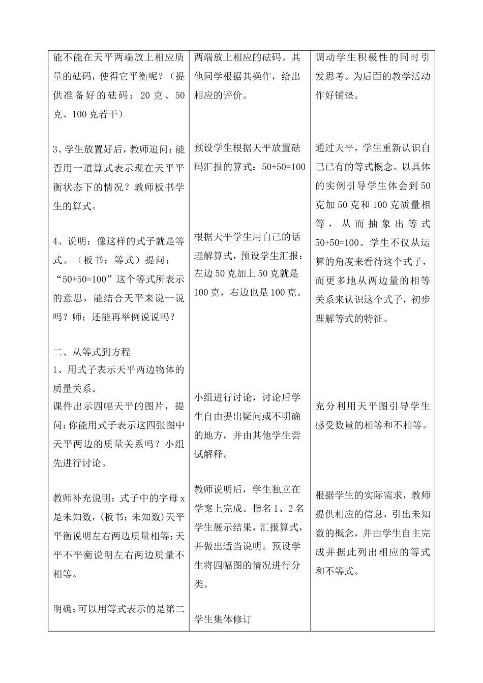 五年级《方程》教学设计_第2页