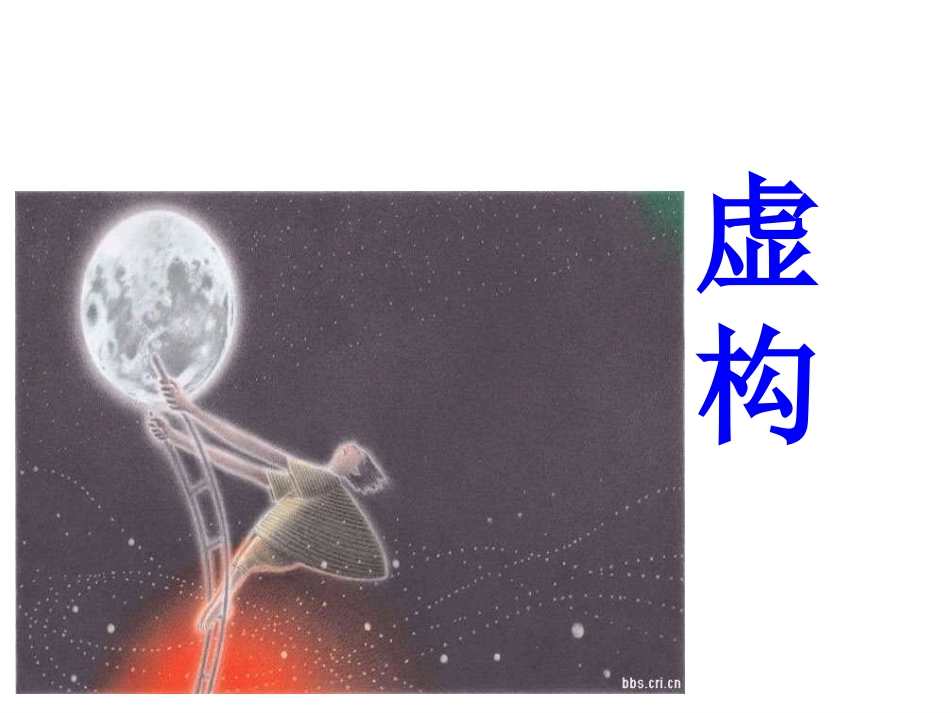 2014-2015学年高二语文同步课件：24《话题：虚构》_第1页