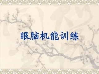 眼脑机能训（自播不含眼操含有结束语）