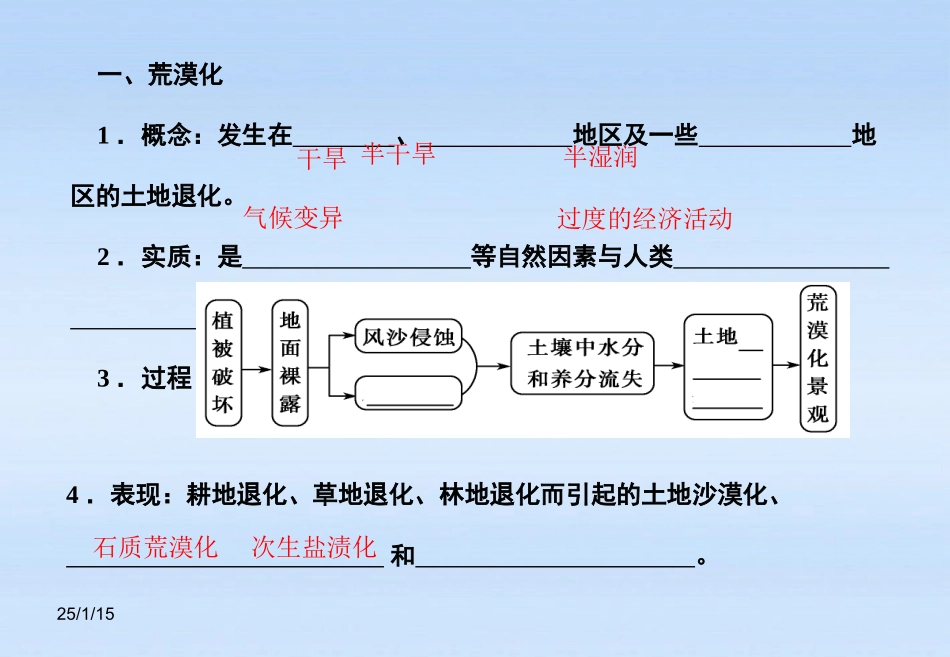 《课堂新坐标》2012高考地理第一轮-第二章-第一节-荒漠化的防治——以我国西北地区为例课件-必修3_第2页