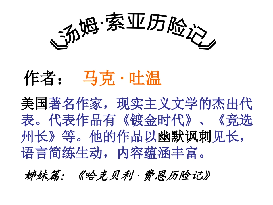 汤姆索亚历险记 (2)_第2页