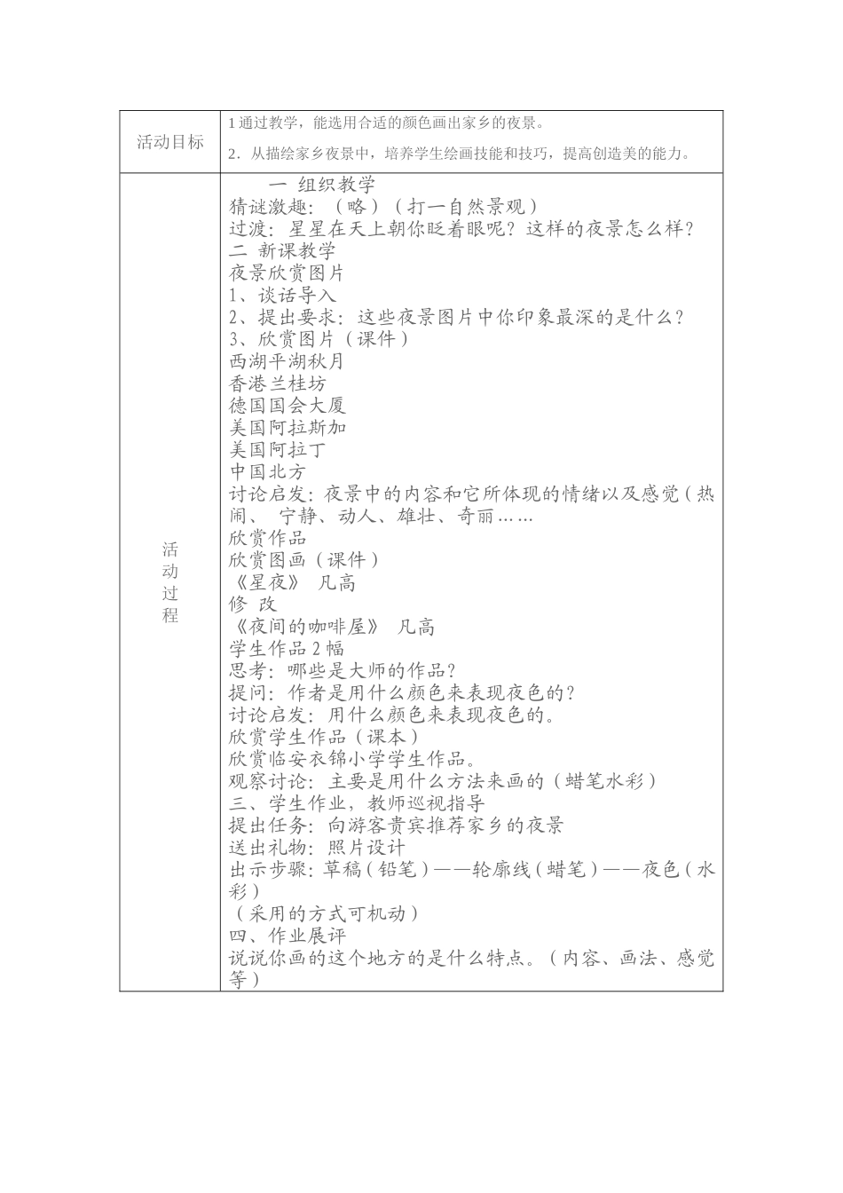 美术兴趣小组活动过程记录_第3页