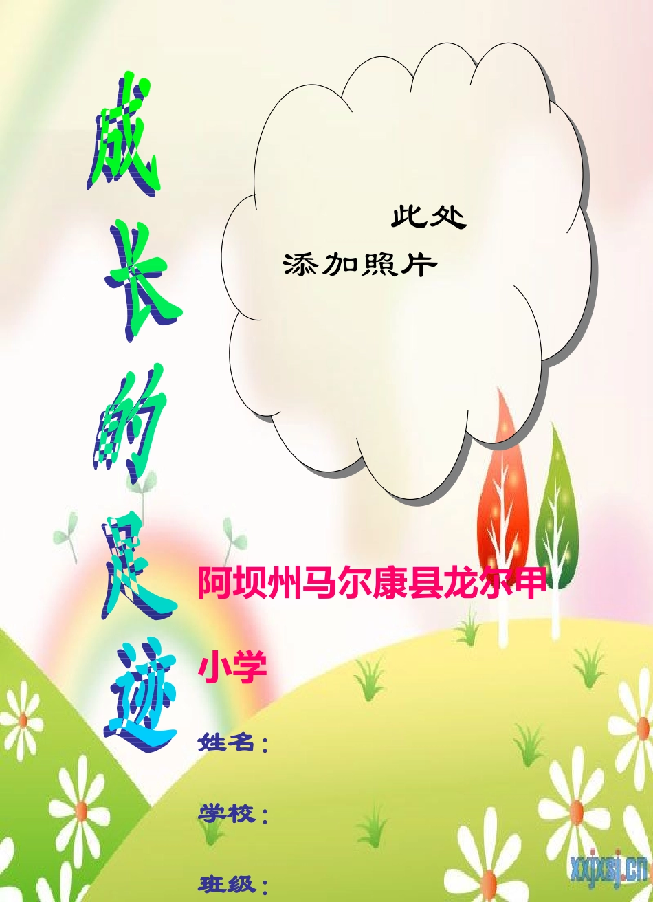 小学生成长记录档案_第1页