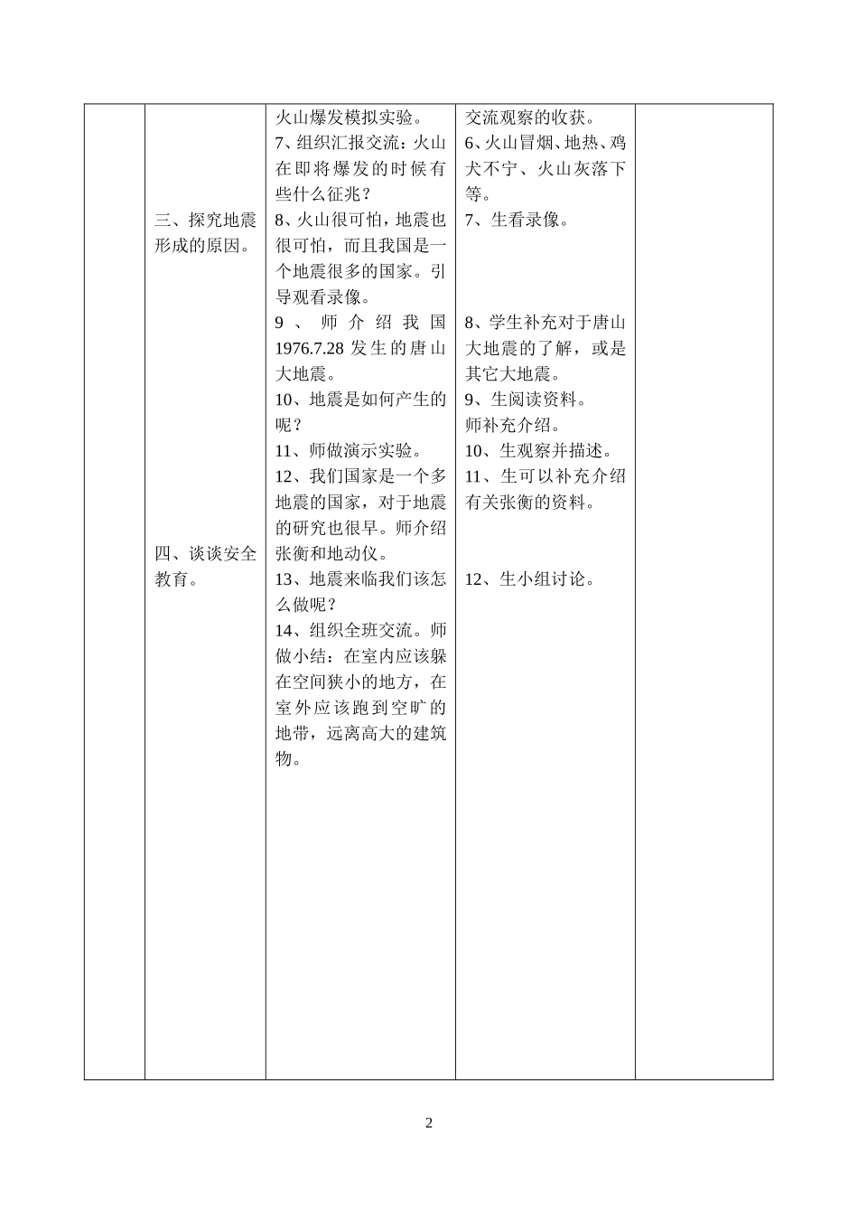 六年级_第二单元_我们的地球_4_火山和地震_第2页