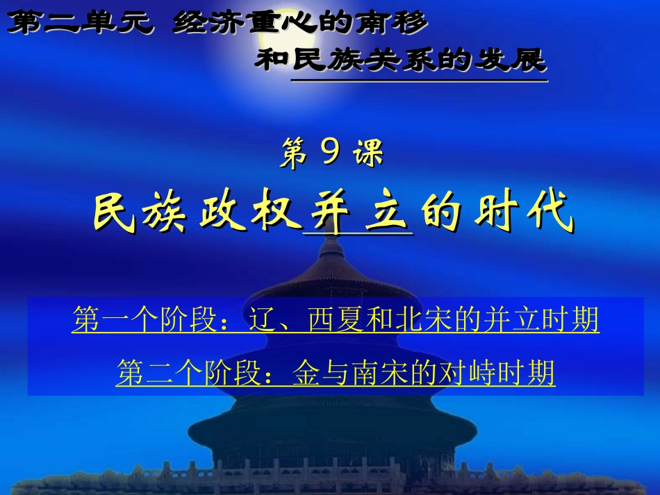 第9课民族政权并立的时代课件[1]1_第1页