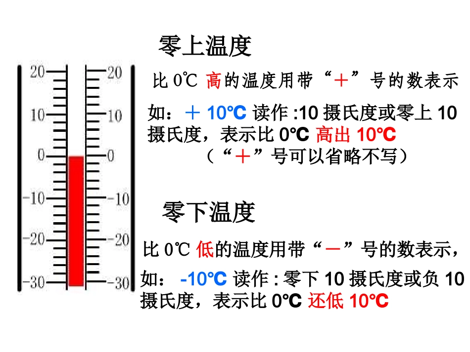 北师大版小学数学四上温度课件_第3页