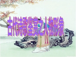 2014年古代诗歌鉴赏之人物形象