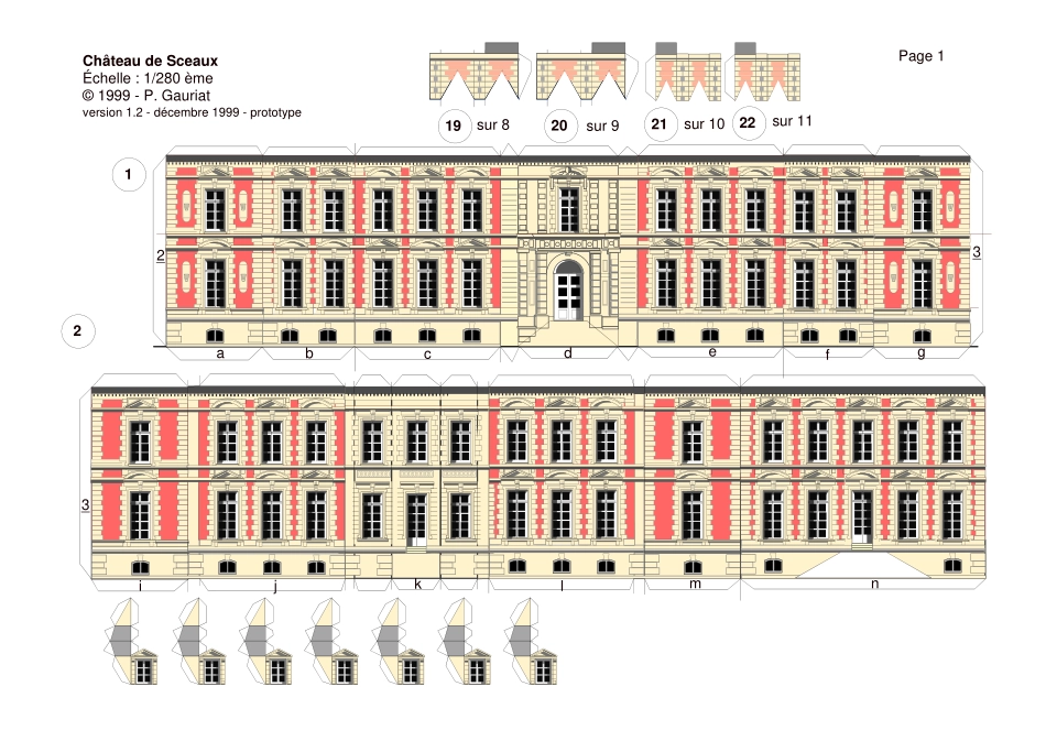 法国Sceaux-Castle纸模_第1页