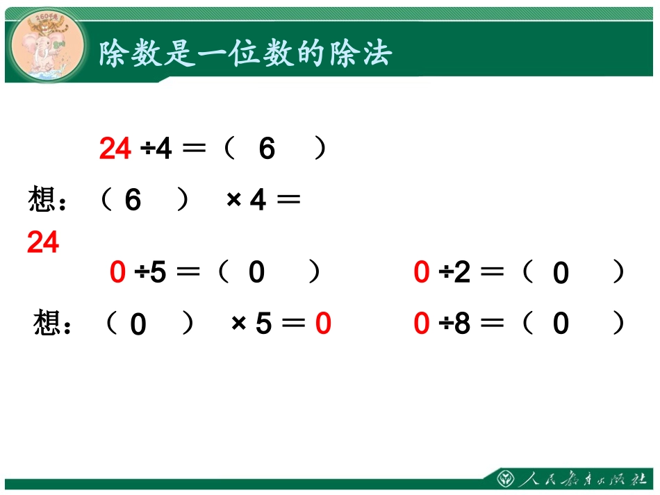 人教2011版小学数学三年级商中间有零的除法-(2)_第3页