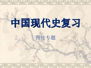 中国现代史总复习