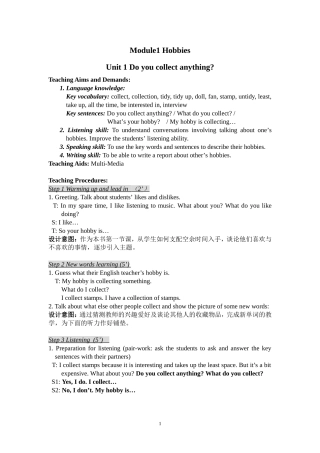Module1-Hobbies