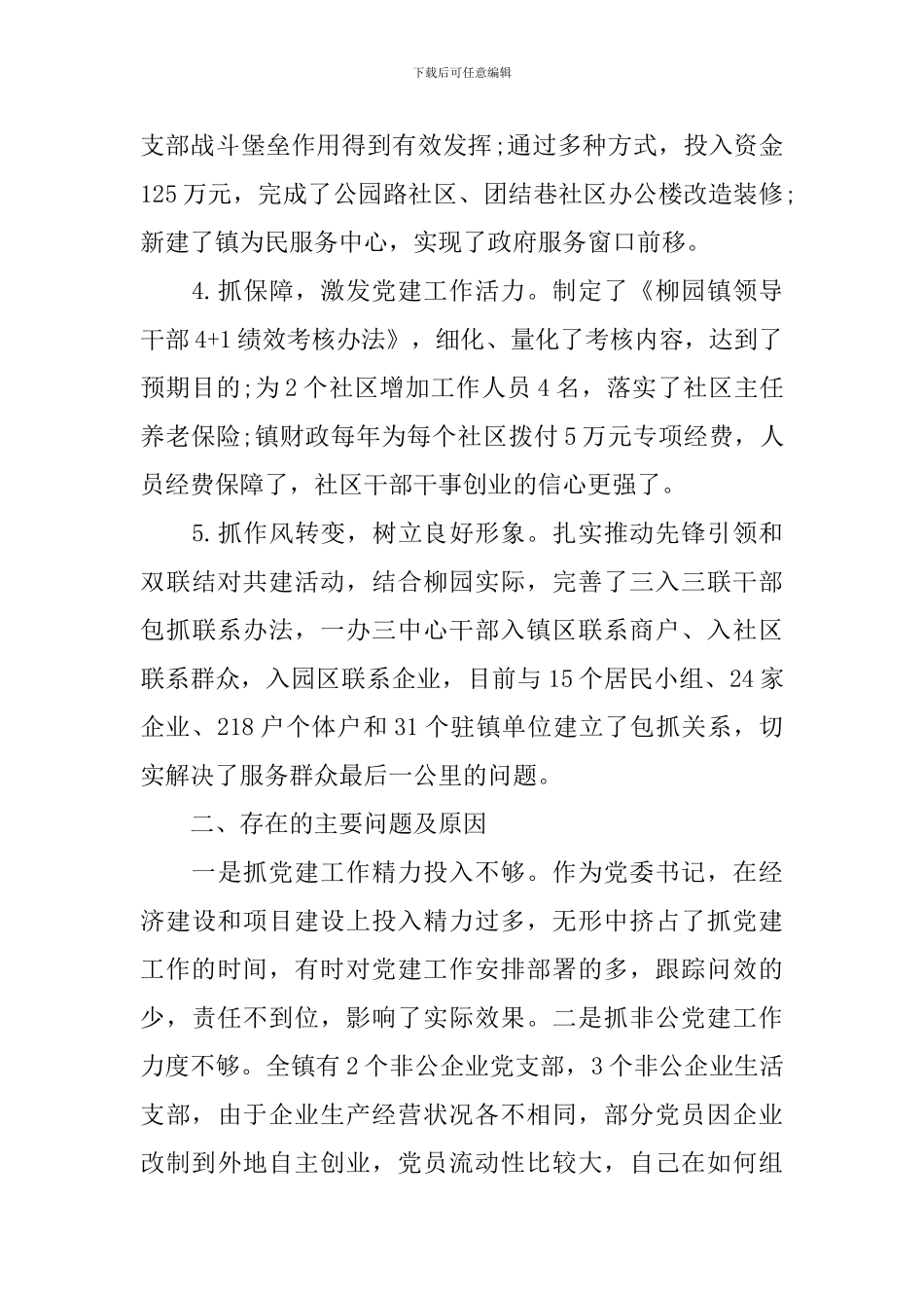 2024村支书党建工作述职报告_第2页