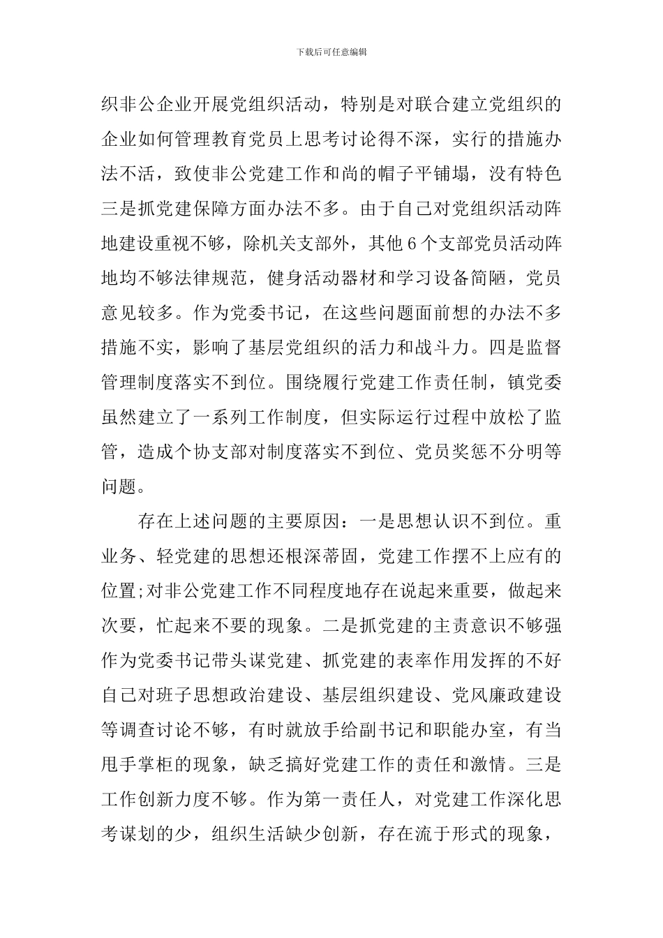 2024村支书党建工作述职报告_第3页