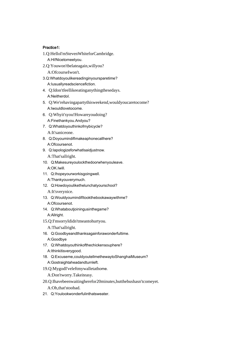 英语口试快速应答语料库_第2页