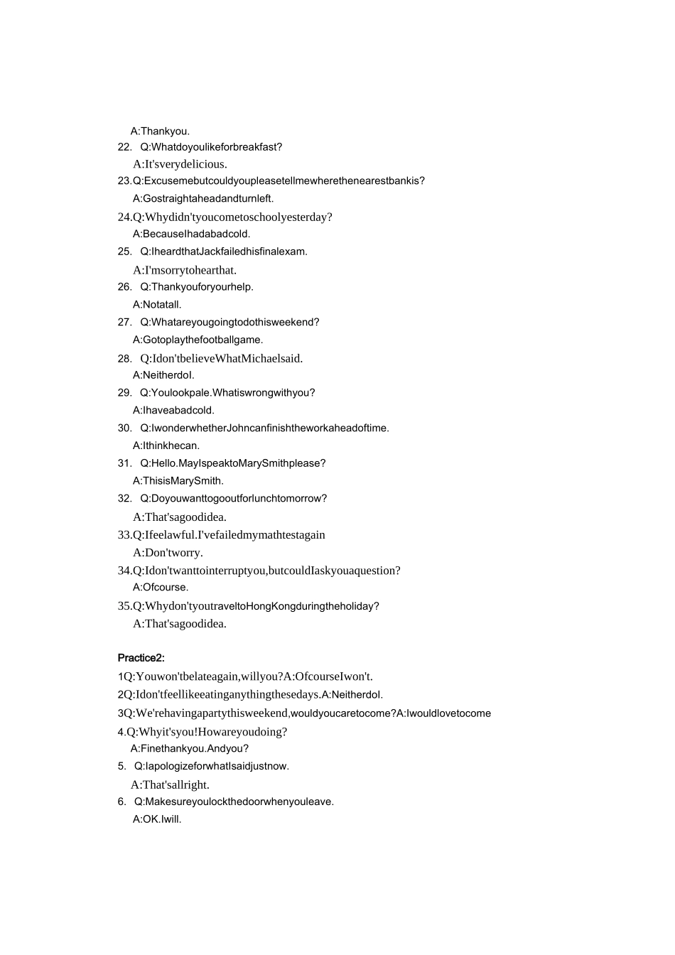 英语口试快速应答语料库_第3页