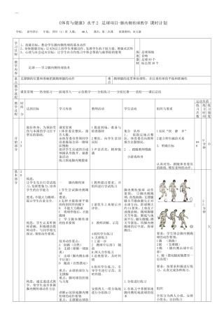 新华四小——巫文康足球教案
