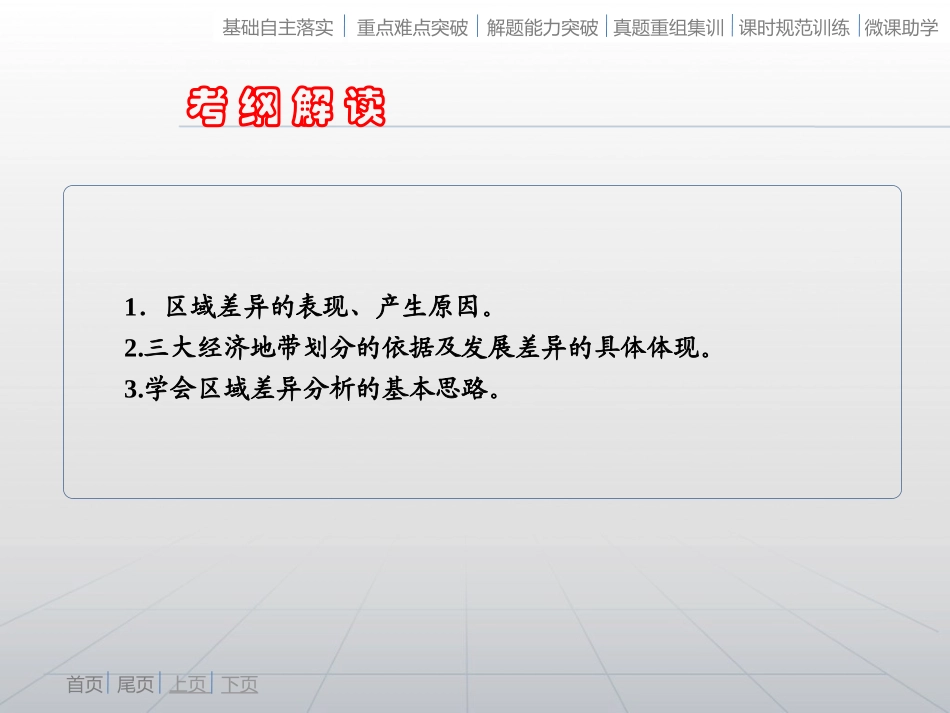 地理：湘教一轮复习课件（基础重难点解题能力）区域可持续发展1-2区域发展差异（46张PPT）_第3页