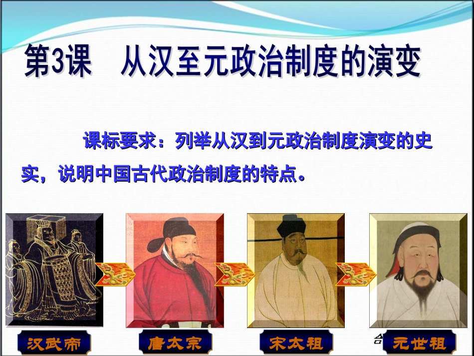 第三课从汉至元政治制度的演变_第3页