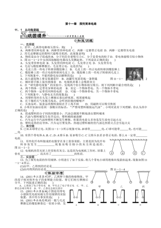 第十一章探究简单电路