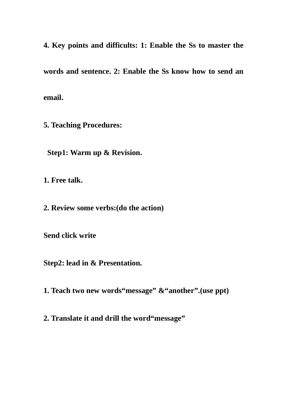 小学英语英文教案_第2页