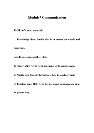 小学英语英文教案