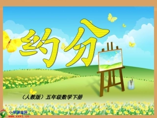 五年级数学下册《约分》PPT课件（人教版）