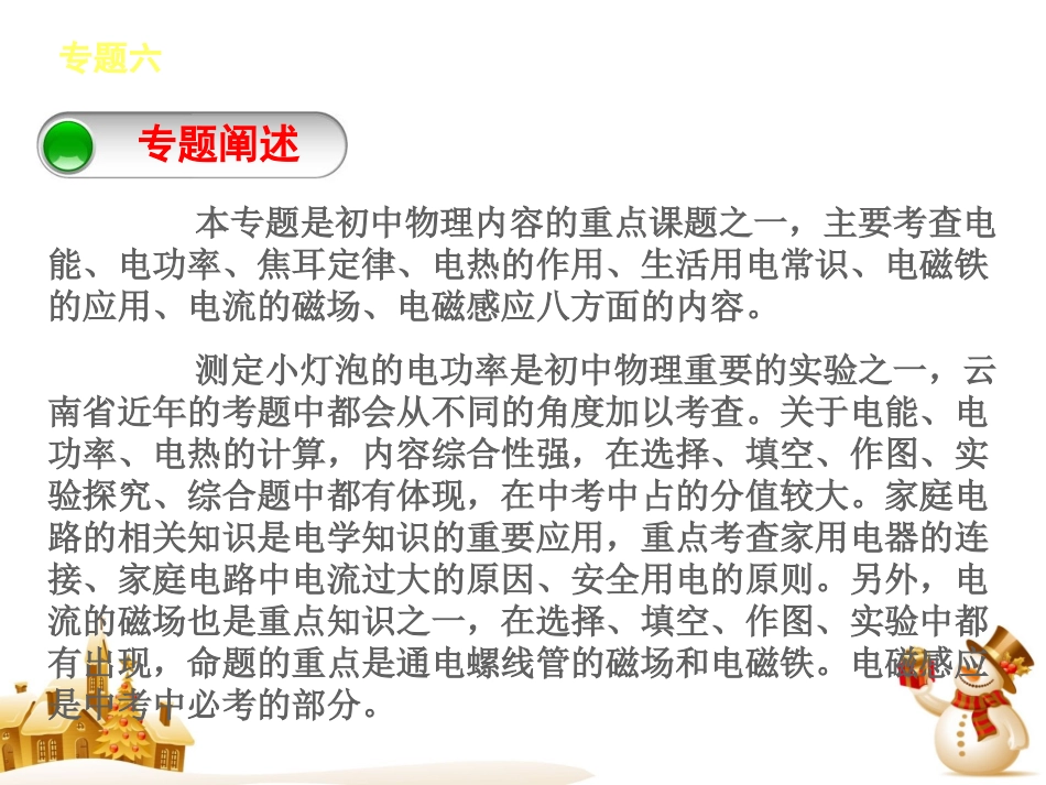 专题六　电功率　电与磁_第2页