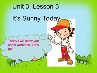 天气英语教学课件(1)