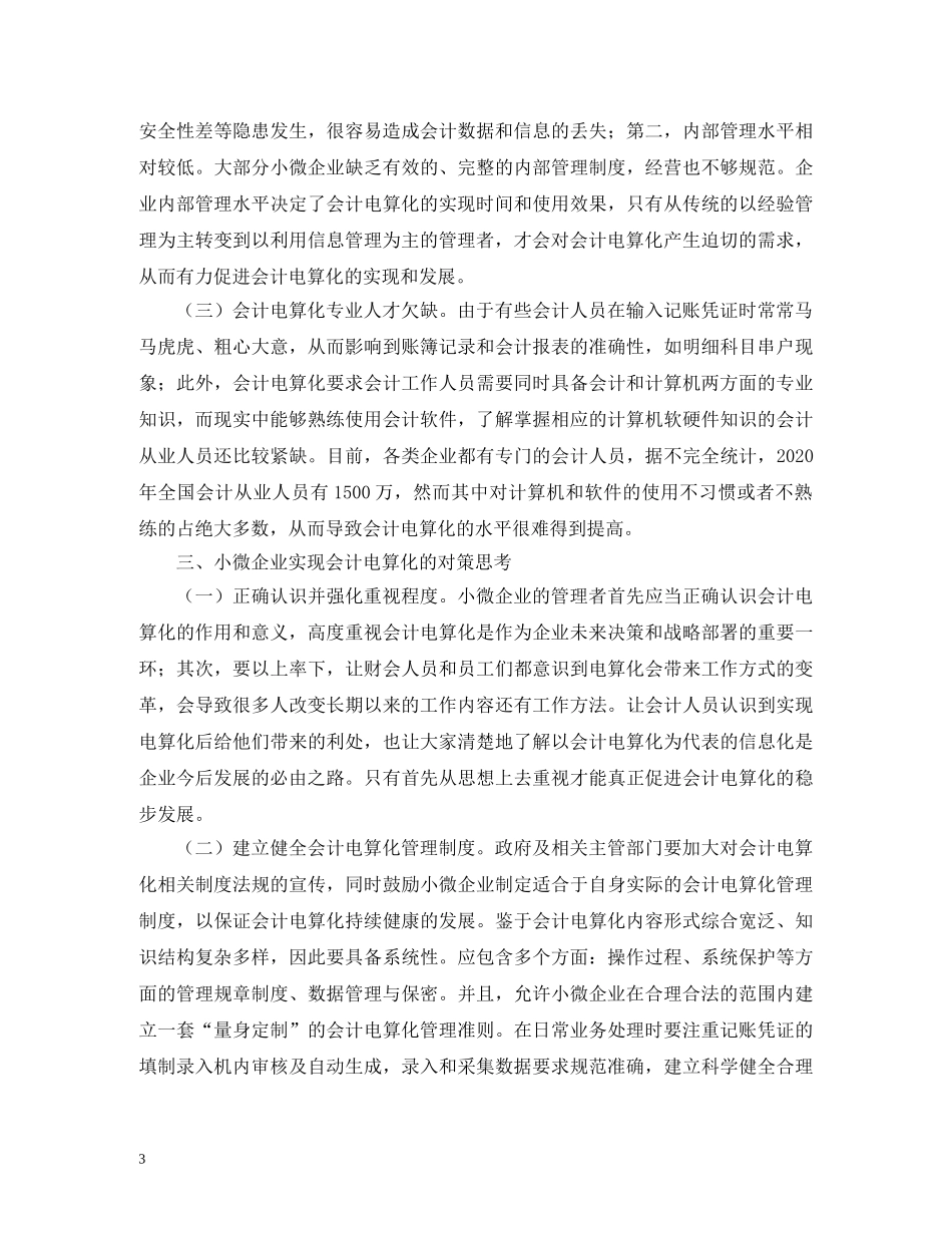 小微企业如何实现会计电算化 _第3页