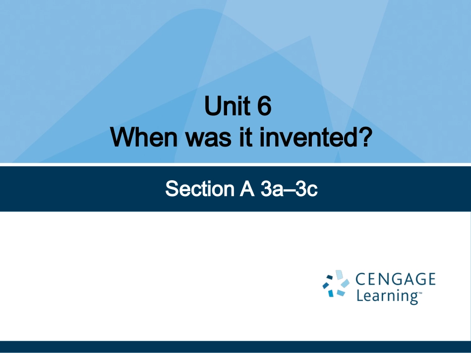 人教新目标九年级9_U6_L3_第1页