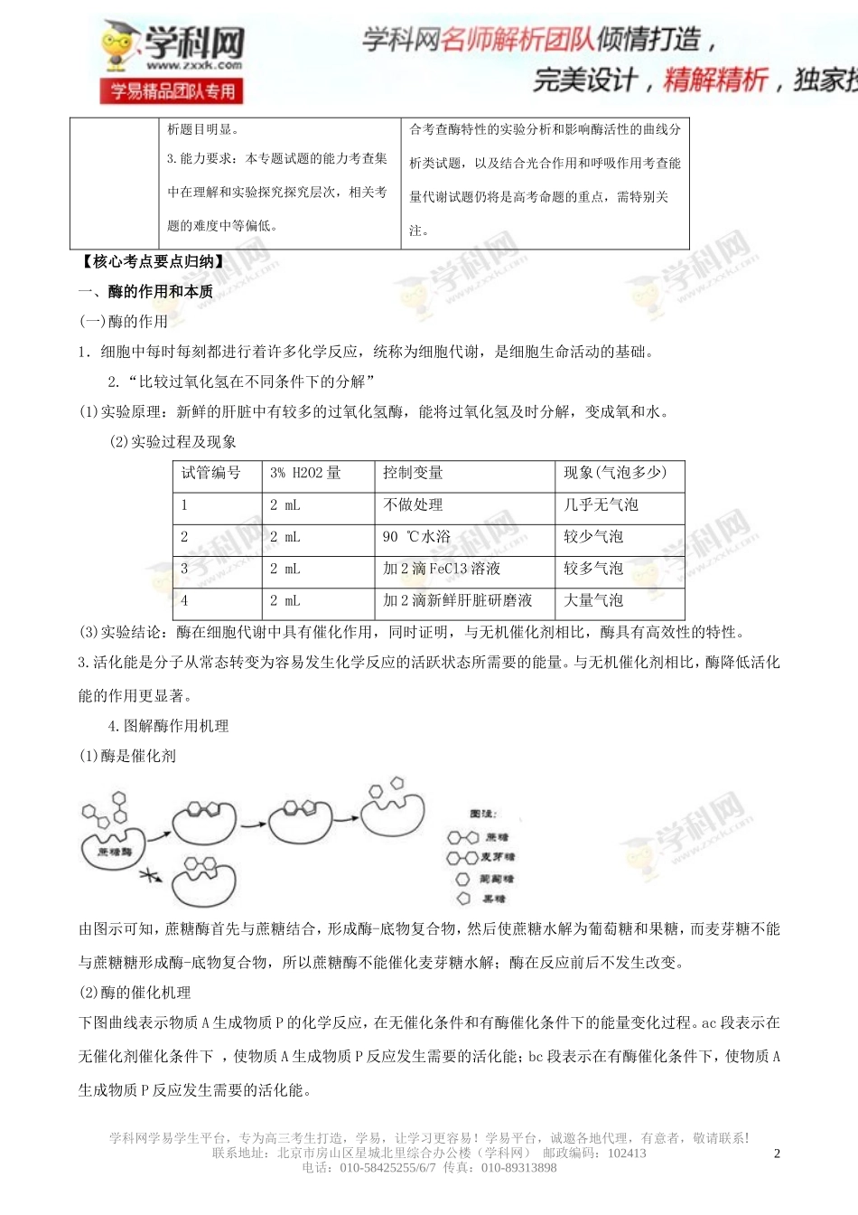 专题4酶与ATP(解析版)_第2页