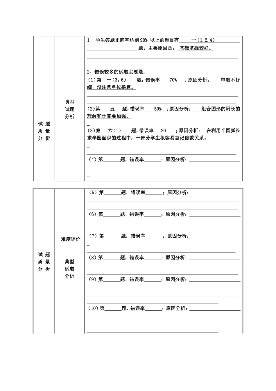 6.1班数学第二学月成绩分析_第2页