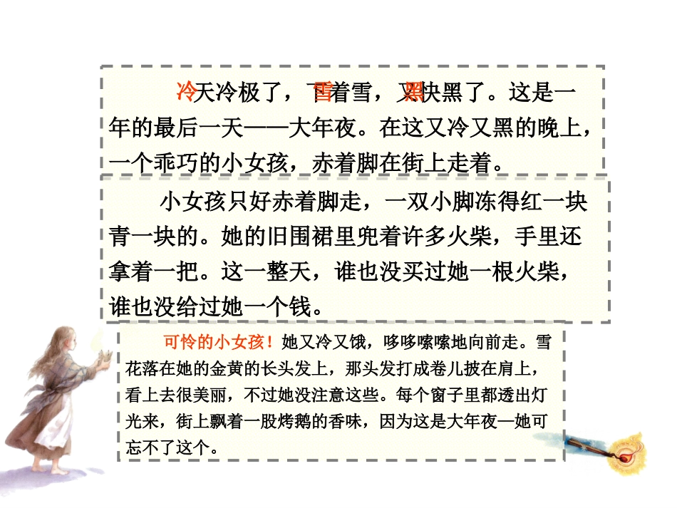 讲课《卖火柴的小女孩》课件_第2页